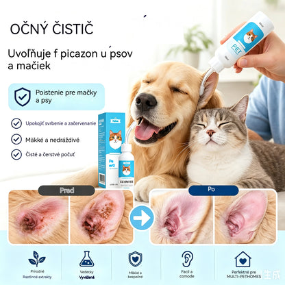 【2 položky za 22 eur】🐶🐱 Čistič uší na zmiernenie svrbenia uší u psov a mačiek.