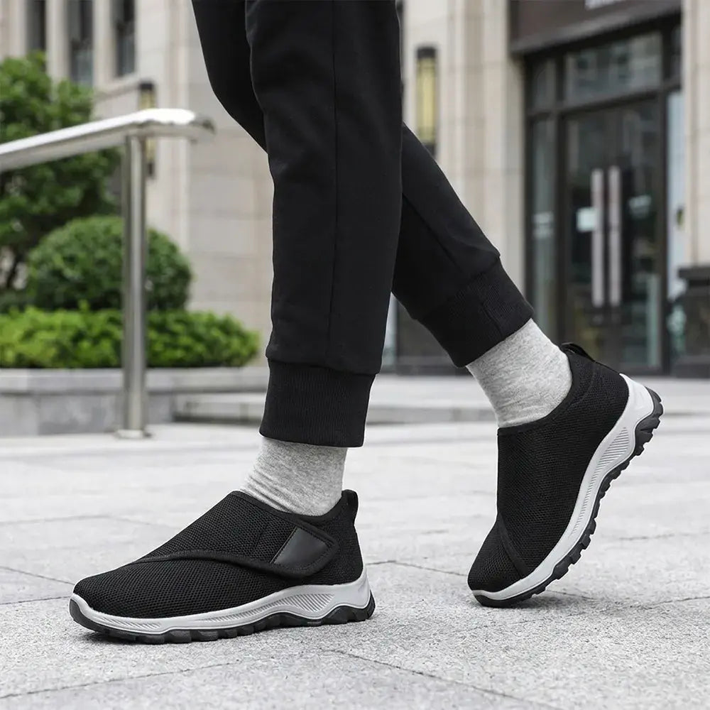 【36-41】👟Unisex tenisky na platformě se suchým zipem - Pohodlná vycházková obuv pro seniory - Párový styl, polstrované a dobře padnoucí tenisky