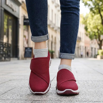 【36-41】👟Unisex tenisky na platformě se suchým zipem - Pohodlná vycházková obuv pro seniory - Párový styl, polstrované a dobře padnoucí tenisky