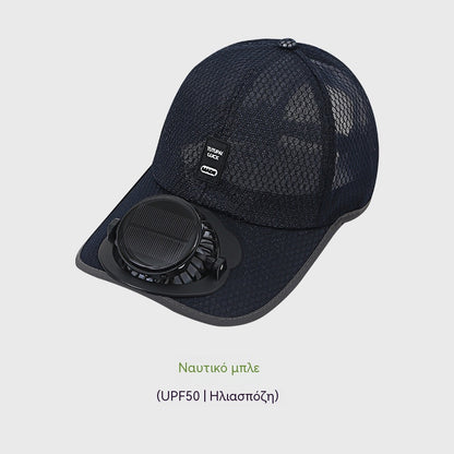 🧢【Hitro hlajenje】❄Bejzbolska kapa s solarnim ventilatorjem