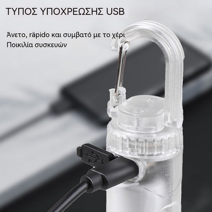 👍👍Συμπαγής φακός υψηλής ισχύος με LED πολλαπλών πηγών, φορητός και με εξαιρετικά μεγάλη διάρκεια ζωής μπαταρίας.