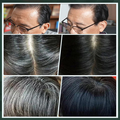 【Δύο για €27】💇‍♀️ Επαγγελματικό σετ χτένας βαφής μαλλιών + κρέμας βαφής μαλλιών | Τριπλή φροντίδα, περιέχει υαλουρονικό οξύ, 100% κάλυψη των γκρίζων μαλλιών, βολικό για χρήση στο σπίτι ✨