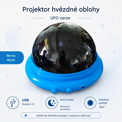 1 kusy 520 Kč   🎁Mini projektorová lampa UFO s hvězdnou oblohou ⎜Osvětlení ložnice💫