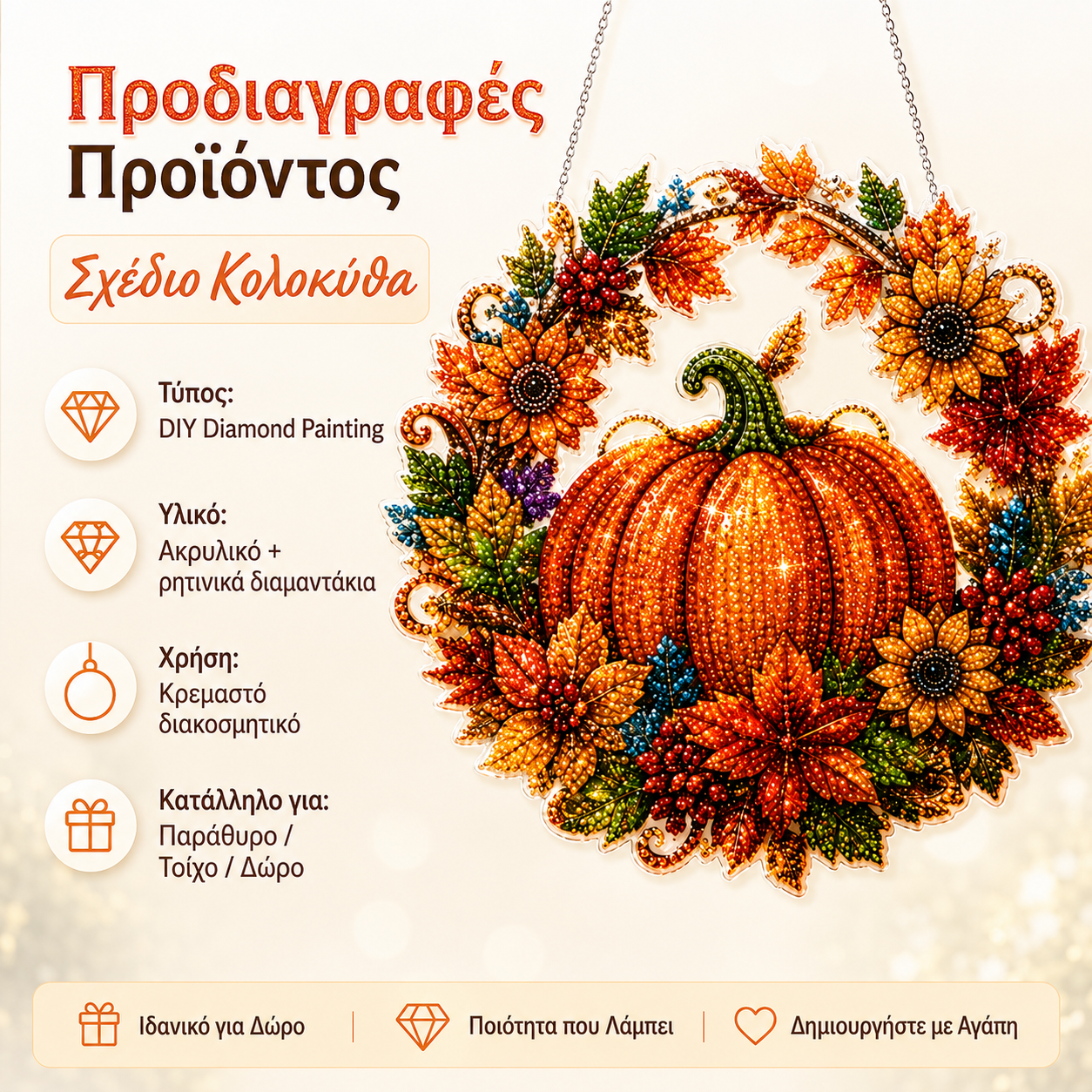 1 τεμάχιο 28 ευρώ 💖Σετ Διακόσμησης με Διαμάντια για το DIY | Μια Κορυφαία Επιλογή για Δώρα & Διακόσμηση Σπιτιού
