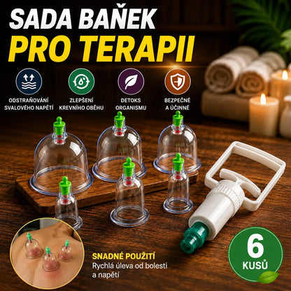 🧬 Sada pre vákuovú bankovú terapiu – zosilnená, s odsávačkou, priehľadná 🩺