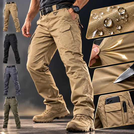Bestseller【S-5XL】Męskie taktyczne spodnie bojowe w kamuflażu, z kieszeniami