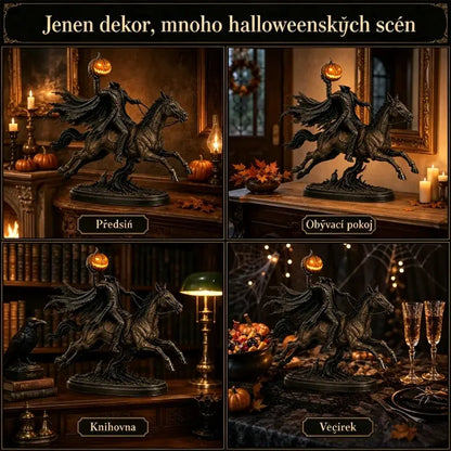 🎃👻 Halloweenská figurka bezhlavého jezdce