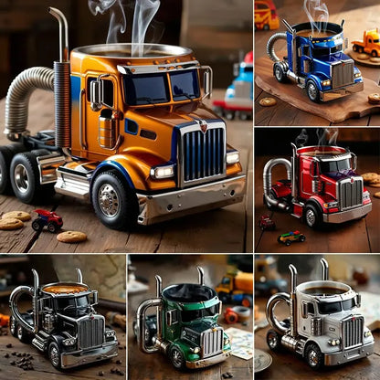 🚛Căni de cafea lucrate manual pentru semi-camioane