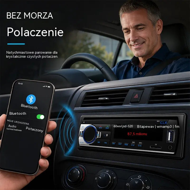 🎵Bluetooth autorádio, autorádio Supersonic – užijte si bezdrátový vysoce věrný zvuk při každé jízdě.