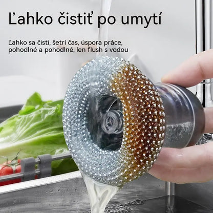 🧽 Čistiaca kefa s dávkovačom, LIMITOVANÁ PONUKA! 💪 Ideálne na hrnce, panvice a riad. Rýchle a jednoduché čistenie bez námahy! 🍳