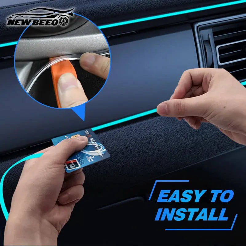 ⏰ LED světelné pásky do interiéru vozu (verze Pro) — Dodejte kabině svého auta osobitou záři. Snadná instalace – ideální společník pro noční jízdy! 💡