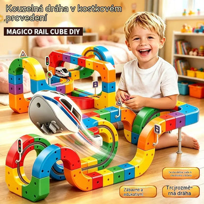 🎁🚄 Modulárna sada koľají – Staviteľ elektrickej železnice --- Rozvíja kreativitu a logické myslenie 🎨🧠