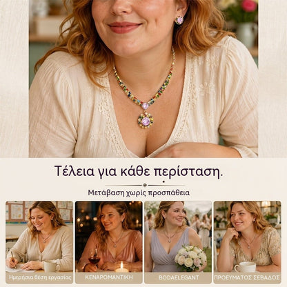 💎 ✨ Σετ κολιέ και σκουλαρίκια με λαμπερά κυβικά ζιρκόνια: Διαχρονική κομψότητα, η τέλεια επιλογή δώρου 💍