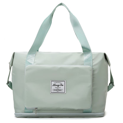 😍👜Τσάντα ταξιδιού μεγάλης χωρητικότητας, διαχωριστικά υγρού και στεγνού | Αθλητική τσάντα | Πτυσσόμενη και επεκτάσιμη
