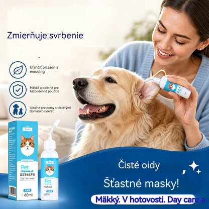 【2 položky za 22 eur】🐶🐱 Čistič uší na zmiernenie svrbenia uší u psov a mačiek.