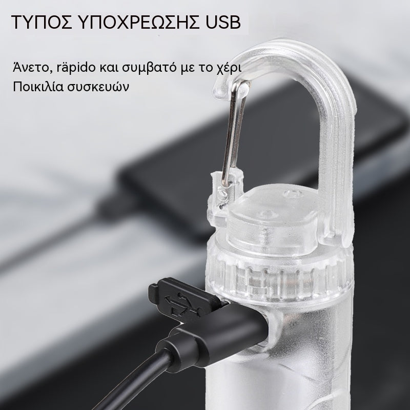 👍👍Συμπαγής φακός υψηλής ισχύος με LED πολλαπλών πηγών, φορητός και με εξαιρετικά μεγάλη διάρκεια ζωής μπαταρίας.