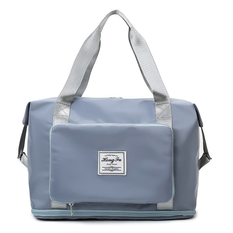 😍👜Τσάντα ταξιδιού μεγάλης χωρητικότητας, διαχωριστικά υγρού και στεγνού | Αθλητική τσάντα | Πτυσσόμενη και επεκτάσιμη