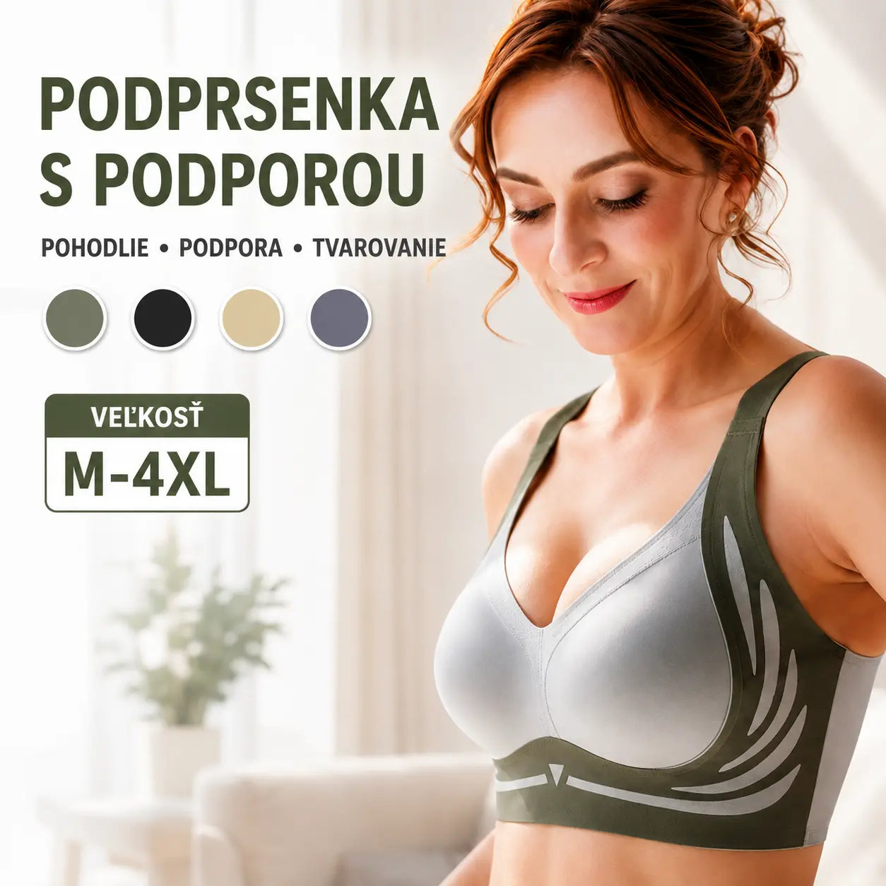 👙【2 balení】Dámská jednodílná bezdrátová podprsenka❤️【40-85KG】