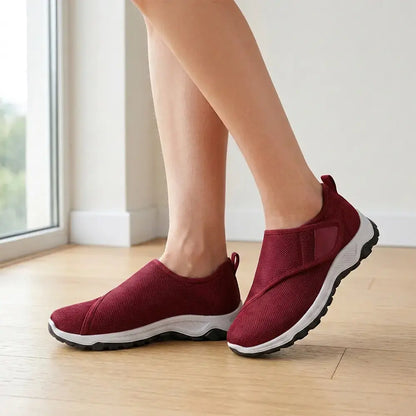 【36-41】👟Unisex tenisky na platformě se suchým zipem - Pohodlná vycházková obuv pro seniory - Párový styl, polstrované a dobře padnoucí tenisky