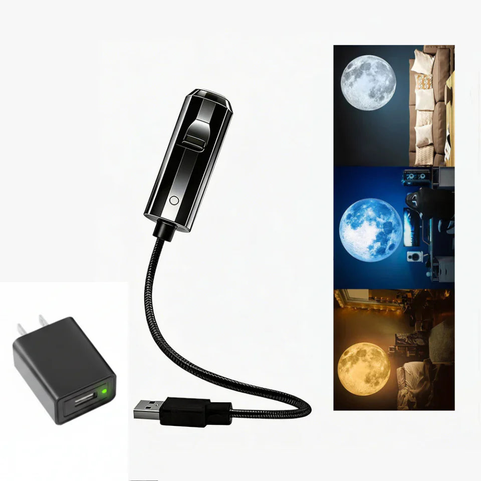 🌃🐋💡Νυχτερινό φως προβολέα USB Starry Sky