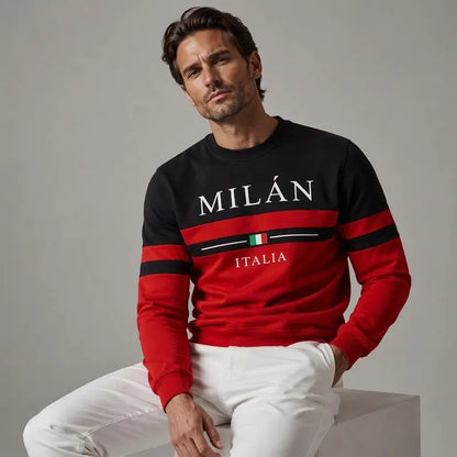 ✨🌟👕【S-6XL】Pánské mikiny s potiskem „Milano Italia“