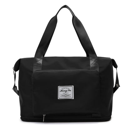 😍👜Τσάντα ταξιδιού μεγάλης χωρητικότητας, διαχωριστικά υγρού και στεγνού | Αθλητική τσάντα | Πτυσσόμενη και επεκτάσιμη