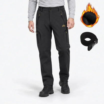 【M-6XL】Moške softshell hlače za na prostem - izolirane, hitro sušeče, elastične, odporne na veter in vodo, zračne