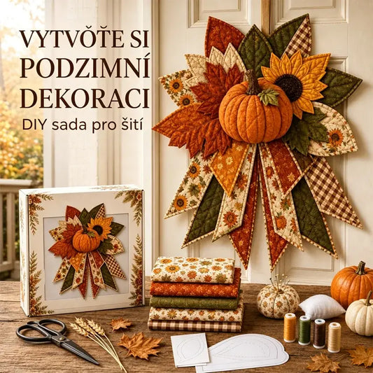 🎄🎁Sada na zavěšení dveří - ručně vyráběná patchworková dekorace