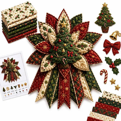 🎄🎁Sada na zavěšení dveří - ručně vyráběná patchworková dekorace