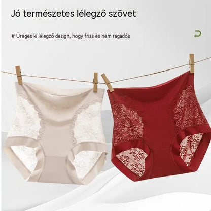 【5 termék 8600 Ft】Női nagy rugalmasságú, varrás nélküli csipkés hasformáló bugyi, alakformáló és fenékemelő alsó