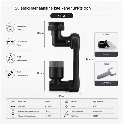 💦Mitmeotstarbeline pritsmefiltri pikenduskraan vahuga, pritsmekindel, universaalselt kasutatav