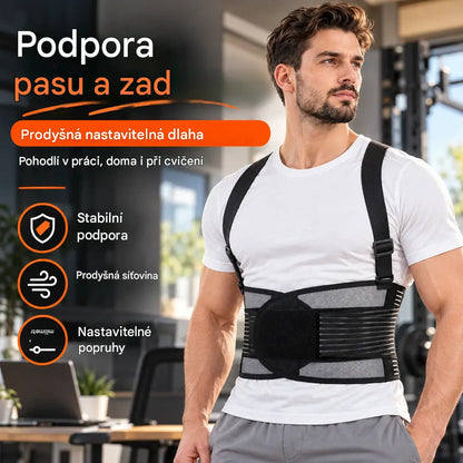 1 kusy 550 Kč 🏃‍♂️Nastavitelný bederní pás - zmírňuje bolesti zad a pasu