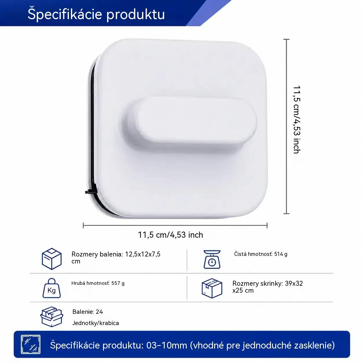 ⚡ Magnetický čistič okien: O 30 % väčšia čistiaca plocha. Dvojité čistiace špongie + špachtľa: perfektné výsledky jedným ťahom! 🧊🌀