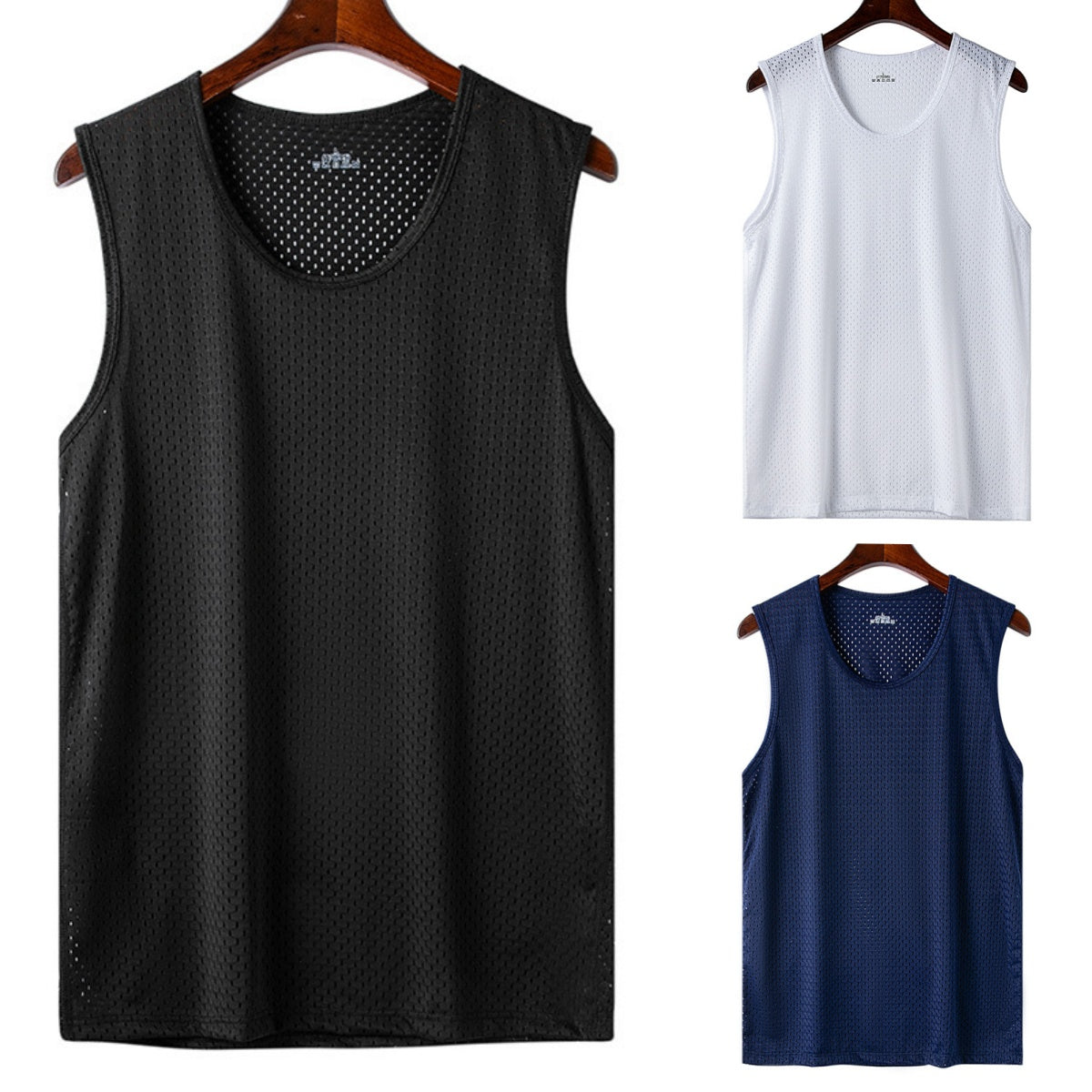 👕【Σετ τριών τεμαχίων】Ανδρικά casual κοντομάνικα μπλουζάκια, κατασκευασμένα από δροσερό μεταξωτό ύφασμα ✅ Ελαφριά, αναπνεύσιμα και στεγνώνουν γρήγορα