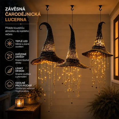 🧙‍♀️💡Svítící ozdoba na čarodějnický klobouk
