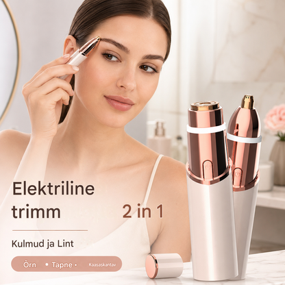 💄✨Kõige populaarsem elektriline kulmutrimmer topelt huulepulgakujulise peaga, mis sobib kasutamiseks kogu kehal.