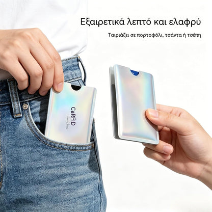 🔥8 τεμάχια €21🔒 8 θήκες καρτών RFID με προστασία από RFID – Προστασία για τραπεζικές κάρτες και ταυτότητα