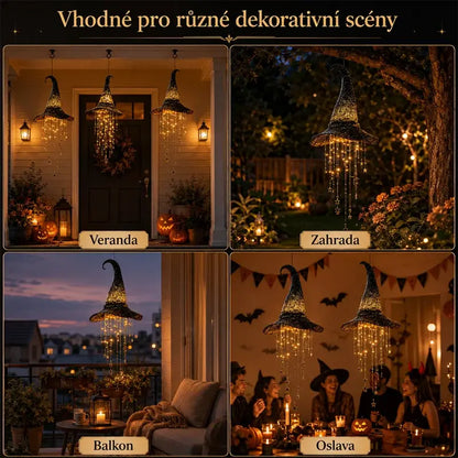 🧙‍♀️💡Svítící ozdoba na čarodějnický klobouk