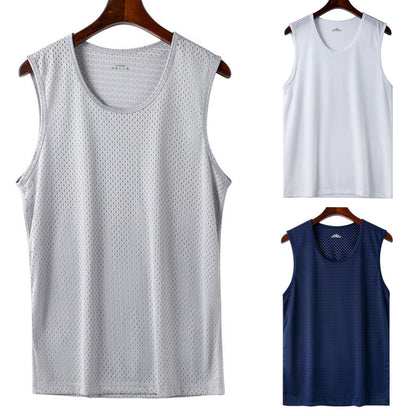 👕【Σετ τριών τεμαχίων】Ανδρικά casual κοντομάνικα μπλουζάκια, κατασκευασμένα από δροσερό μεταξωτό ύφασμα ✅ Ελαφριά, αναπνεύσιμα και στεγνώνουν γρήγορα