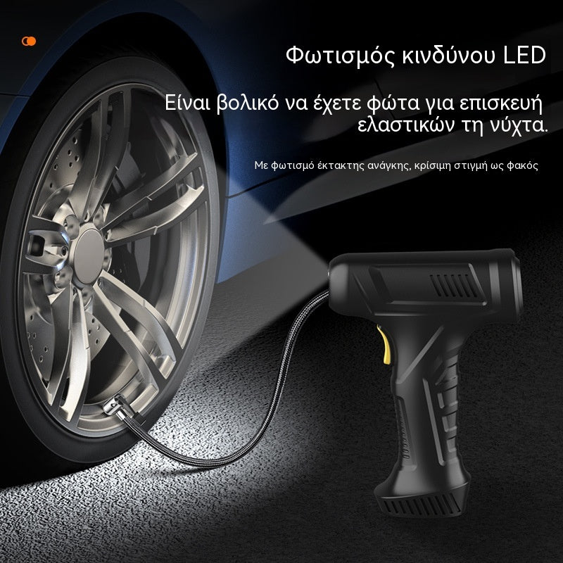 39% OFF🚗💨🔥Πολυλειτουργικός ασύρματος φορητός φουσκωτής ελαστικών αυτοκινήτου με ψηφιακή οθόνη