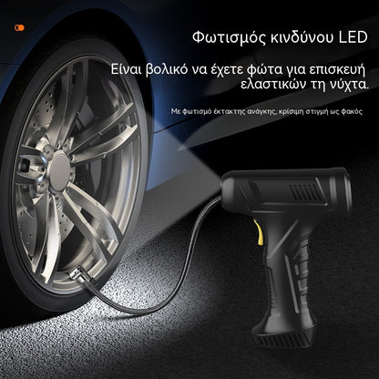 39% OFF🚗💨🔥Πολυλειτουργικός ασύρματος φορητός φουσκωτής ελαστικών αυτοκινήτου με ψηφιακή οθόνη