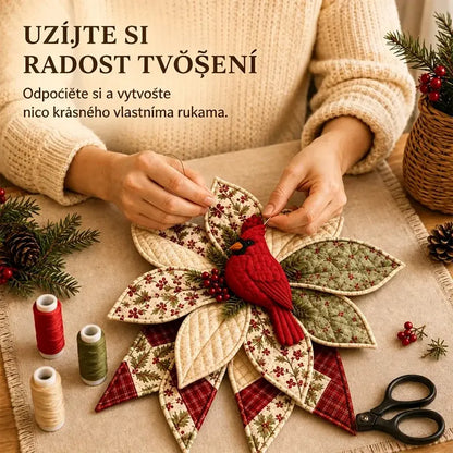 🎄🎁Sada na zavěšení dveří - ručně vyráběná patchworková dekorace