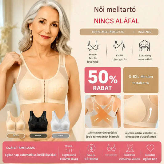 🔥Vásárolj 1-et, kapsz 2-t ingyen 【S-5XL】【3 darabos csomag】Női légáteresztő, nem elasztikus sportmelltartó