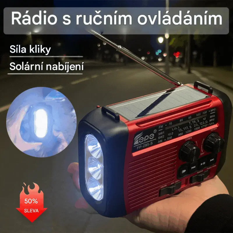 1 kusy 840 Kč🏕️Multifunkční přenosná svítilna s AM rádiem
