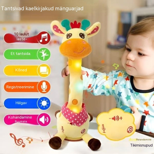 🦒👼Interaktiivne pehme kaelkirjak, 🎵armas väike kaaslane, kes laulab koos sinuga.