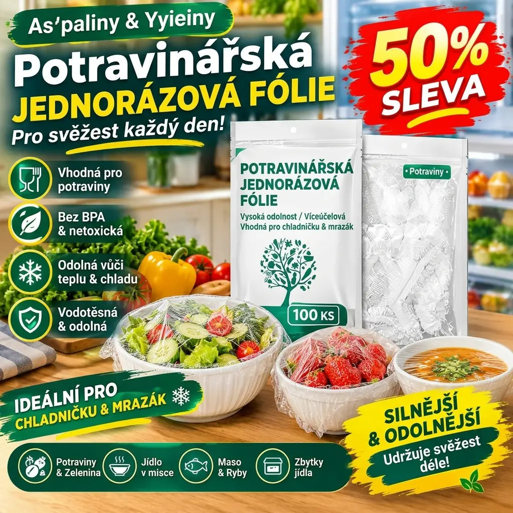 🔥【Speciální nabídka posledního dne: sleva 50 %】✨500 opakovaně použitelných a flexibilních plastových fólií bezpečných pro potraviny