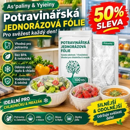 🔥【Speciální nabídka posledního dne: sleva 50 %】✨500 opakovaně použitelných a flexibilních plastových fólií bezpečných pro potraviny