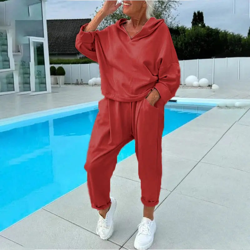 😍💕【S-3XL】Dámská souprava: mikina a kalhoty pro volný čas