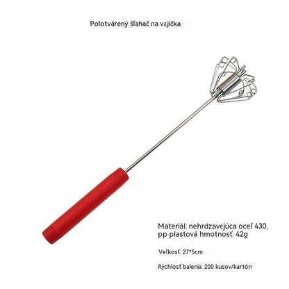 🥳Kúpte 1, získajte 1 zadarmo🥳💞50% zľava! 🥚 Poloautomatická manuálna metlička na vajcia: stlačte a roztočte – nie je potrebná elektrina. Vyšľahá vajcia a šľahačku za pár sekúnd. Šetrná k vašim zápästiam! ✨🧁