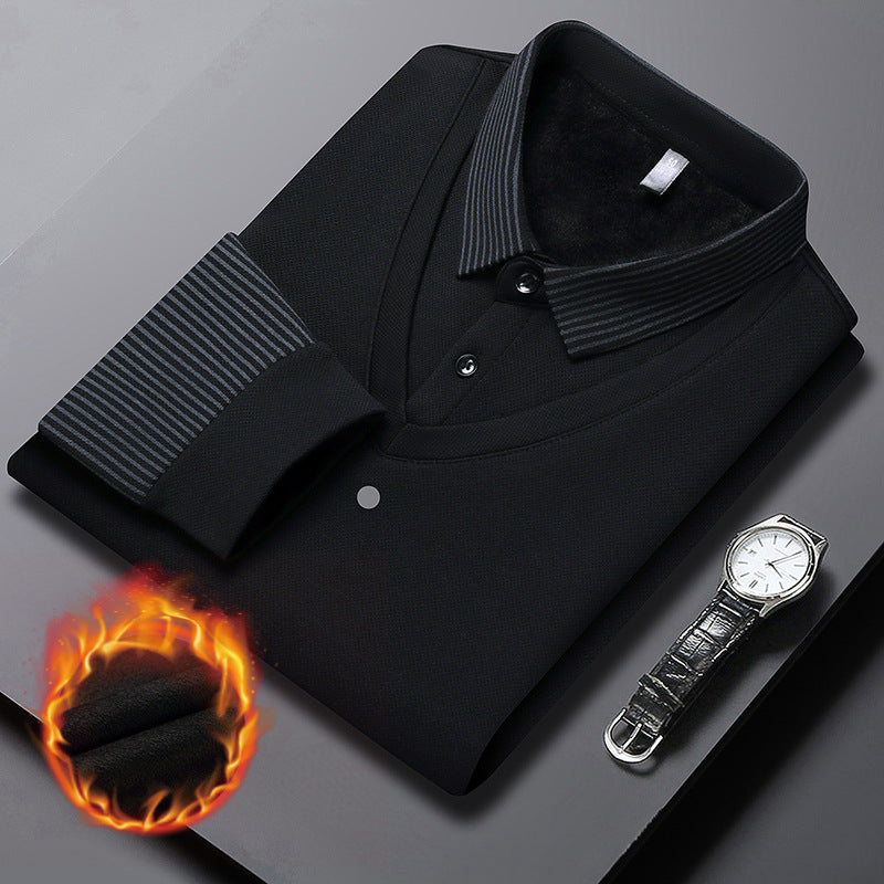 【M-4XL】 Polo majica dvodijelnog izgleda s prugama u stilu imitacije patchworka